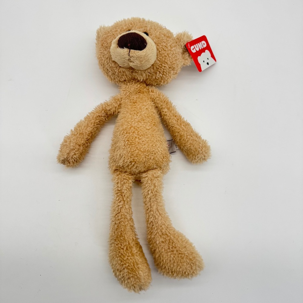 Gund Toothpick Teddy Bear Beige Slender Plush Stuffed Animal 6048330 NWT